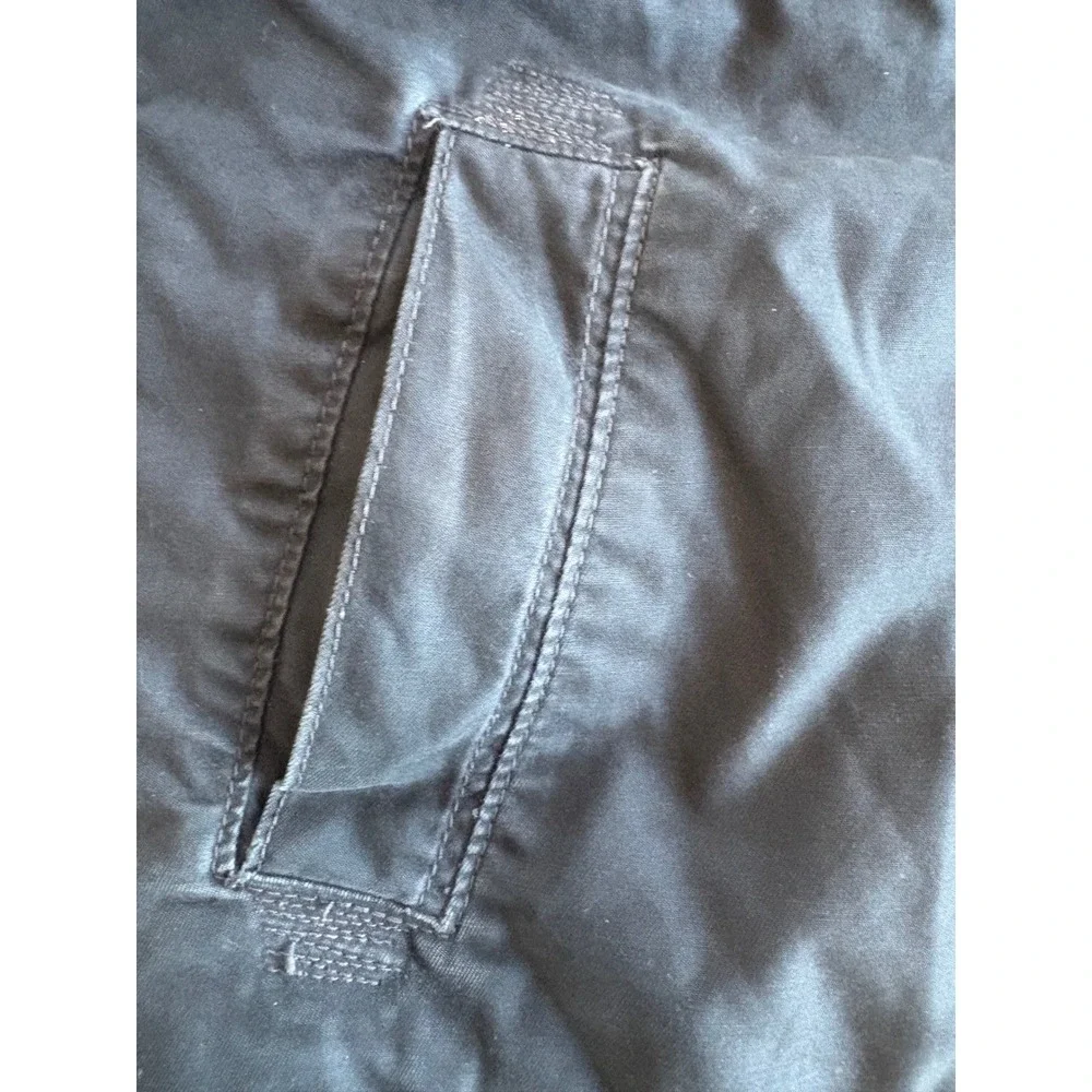 VTG Hollister Mens Medium Y2K Sherpa Lined Canvas Jacket Charcoal Grunge Trucker